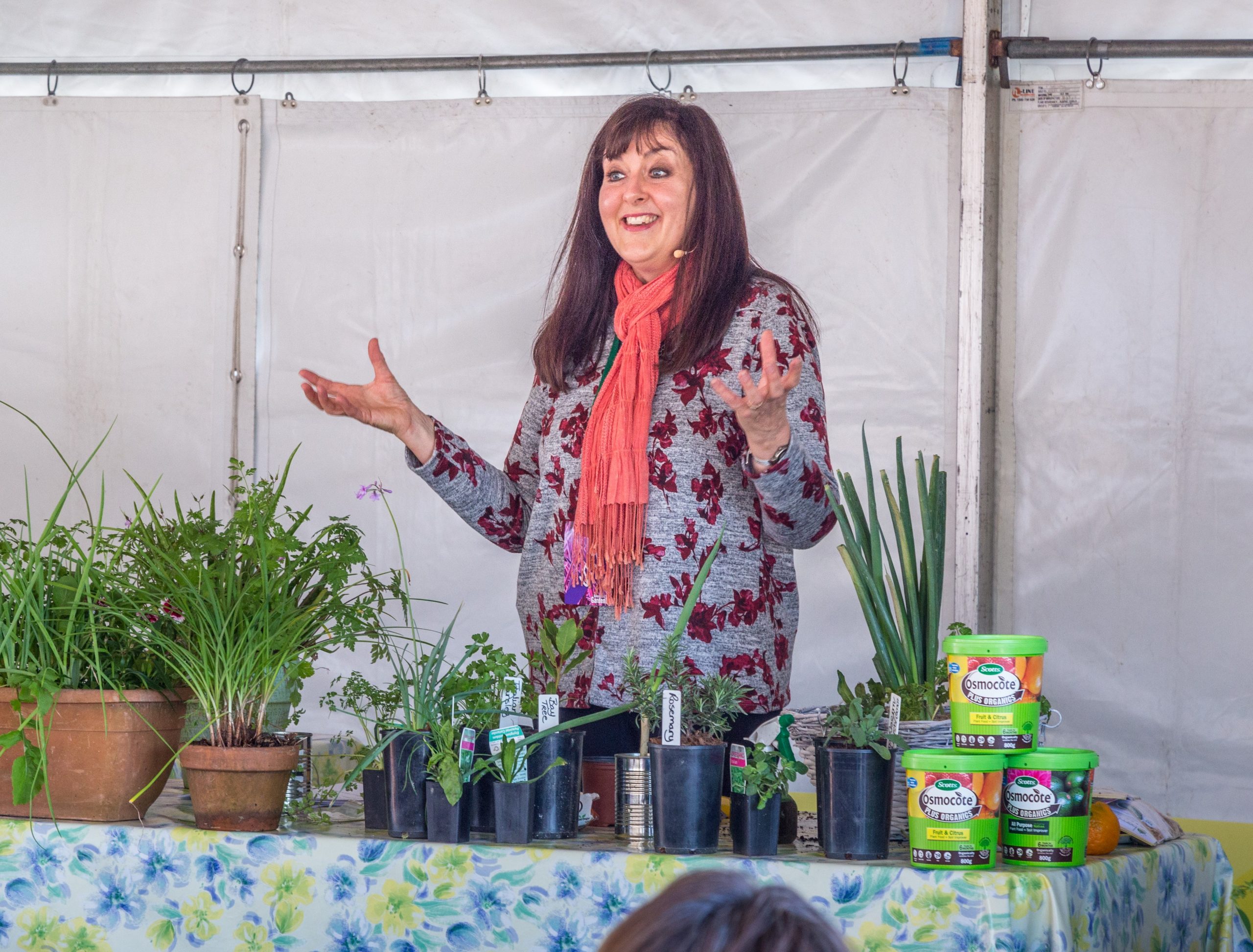 Anne Gibson speaking at the Queensland Garden Expo