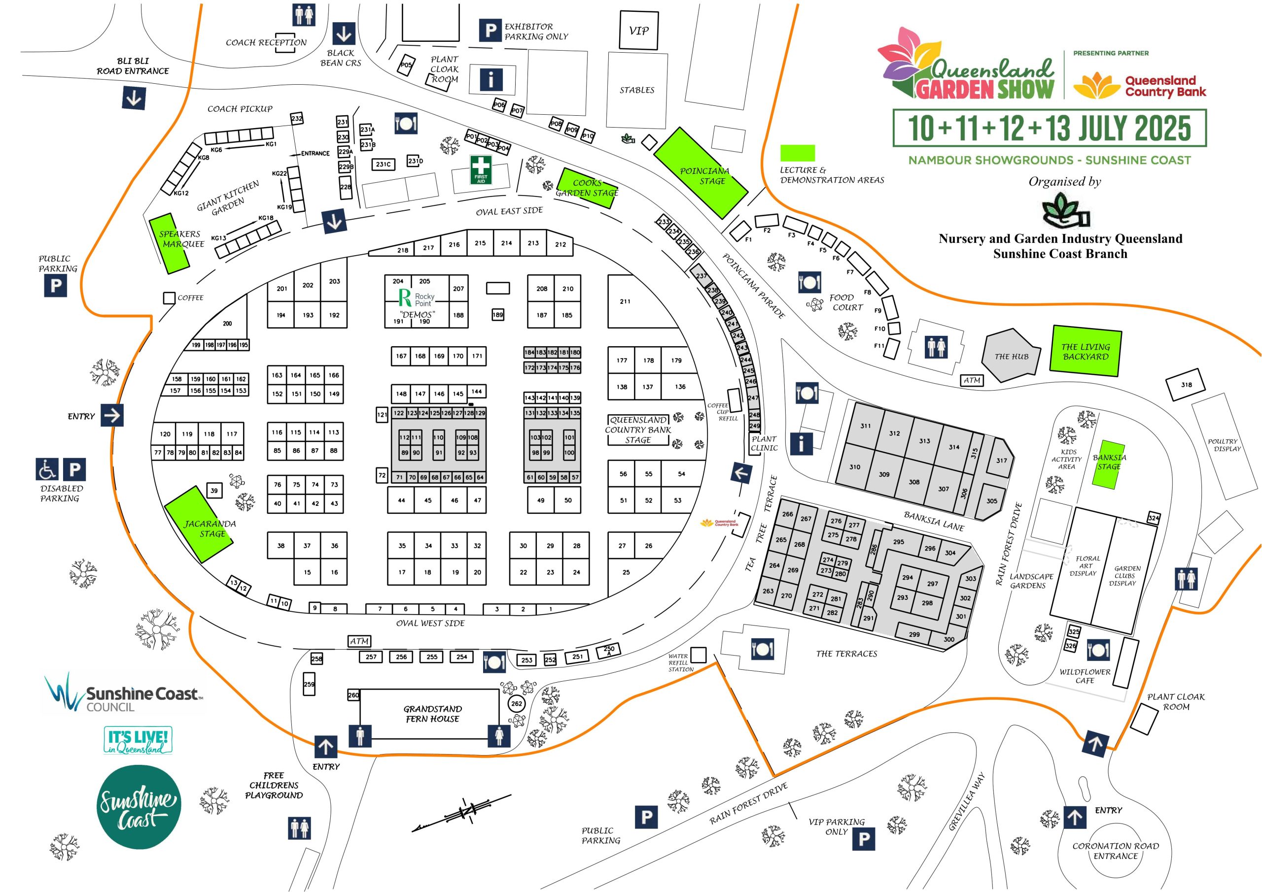 2025 QGS Site Map